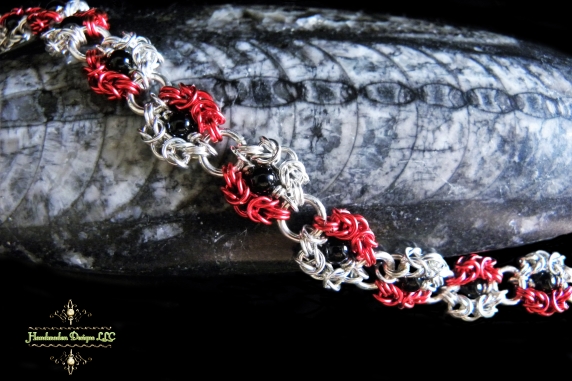 Snow White inspired Romanov chainmaille bracelet