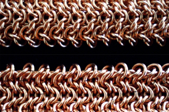 Copper Ilkorin Sheet chainmaille bracelet