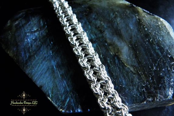 Sterling silver Vipera Aspis bracelet by Handmaden Designs LLC