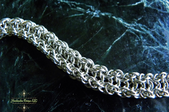 Sterling silver Vipera Aspis bracelet by Handmaden Designs LLC