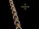 Copper and green & magenta 4 Winds chainmaille bracelet - Handmaden Designs LLC