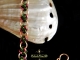4 Winds Bracelet - Handmaden Designs LLC Copper and green & magenta 4 Winds chainmaille bracelet - Handmaden Designs LLC