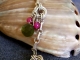 Sterling silver, Dragondust, Topaz, & Chalcedony anklet by Handmaden Designs LLC
