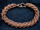 Copper Akkadian weave chainmaille bracelet by Handmaden Designs LLC