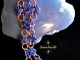 Anastasia - Handmaden Designs LLC Iolite and Kyanite Anastasia design chainmaille bracelet - Handmaden Designs LLC