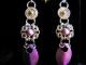 Sterling silver Romanov and Phosphosiderite earrings by Handmaden Designs LLC
