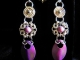 Aurora - Handmaden Designs LLC Sterling silver Romanov and Phosphosiderite earrings by Handmaden Designs LLC