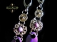 Sterling silver Romanov and Phosphosiderite earrings by Handmaden Designs LLC