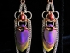 Egyptian Revival chainmaille scalemaille earrings by Handmaden Designs LLC
