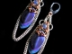 Egyptian Revival chainmaille scalemaille earrings by Handmaden Designs LLC