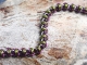 Barrelweave - Handmaden Designs LLC Sterling  silver, lime green, and purple Barrelweave chainmaille bracelet
