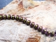 Barrelweave - Handmaden Designs LLC Sterling  silver, lime green, and purple Barrelweave chainmaille bracelet