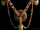 Copper and Unakite chainmaille statement necklace - Handmaden Designs LLC