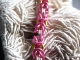 Byzantine Bracelet - Handmaden Designs LLC Sterling silver, hot pink, and lime green Byzantine chainmaille bracelet
