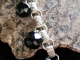 Charmaine Sterling silver book chain Victorian shoe button bracelet