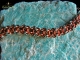 Copper and enameled copper Chelydra chainmaille bracelet - Handmaden Designs LLC