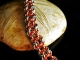 Copper and enameled copper Chelydra chainmaille bracelet - Handmaden Designs LLC