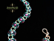 Romanov Bracelet - Handmaden Designs LLC Copper and enameled copper Romanov chainmaille bracelet with Ruby Zoisite