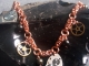 Copper Byzantine and Steampunk charm bracelet by Handmaden Designs LLC