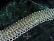 Crotalus Sheet (Bracelet)(Sterling Silver) - Handmaden Designs LLC Sterling silver Crotalus Sheet chainmaille bracelet by Handmaden Designs LLC