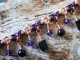 Copper, black, and purple Segmented Byzantine anklet by Handmaden Designs LLC