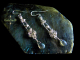 Streling silver Labradorite Edwardian style chainmaille/silversmithing earrings
