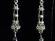 Streling silver Labradorite Edwardian style chainmaille/silversmithing earrings