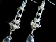 Streling silver Labradorite Edwardian style chainmaille/silversmithing earrings