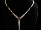 Philippa - Handmaden Designs LLC Sterling Silver Amethyst and chainmaille/silversmithing hybrid necklace