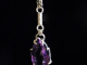Philippa - Handmaden Designs LLC Sterling Silver Amethyst and chainmaille/silversmithing hybrid necklace