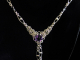 Sterling silver Amethyst and Labradorite chainmaille/silversmithing necklace