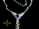 Sterling silver Amethyst and Labradorite chainmaille/silversmithing necklace