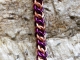 Half Persian 3in1 copper and purple enameled copper bracelet