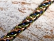 Copper, blue, and lime green Half Persian 3in1 bracelet by Handmaden Designs LLC