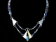 Iona - Handmaden Designs LLC Sterling silver and tantalum Art Nouveau inspired necklace by Handmaden Designs