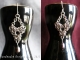 Liusaidh - Handmaden Designs LLC Sterling silver and tantalum Chelydra chainmaille earrings