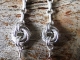 Lora - Handmaden Designs LLC Sterling silver, Dragondust, and Chalcedony earrings by Handmaden Designs LLC