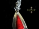 Maureen - Handmaden Designs LLC Sterling silver Art Deco Statement Necklace with Red Coral and Black Spinel