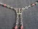 Sterling silver Victorian style chainmaille necklace by Handmaden Designs LLC