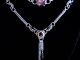 Sterling silver Victorian Edwardian style chainmaille necklace Handmaden Designs