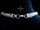 Mina - Handmaden Designs LLC Sterling silver Victorian Edwardian style chainmaille necklace Handmaden Designs