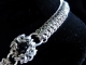 Mina - Handmaden Designs LLC Sterling silver Victorian Edwardian style chainmaille necklace Handmaden Designs