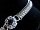 Sterling silver Victorian Edwardian style chainmaille necklace Handmaden Designs