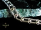 Sterling silver Rhodolite Garnet and Smokey Quartz Half Persain bracelet