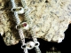 Sterling silver Rhodolite Garnet and Smokey Quartz Half Persain bracelet