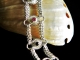 Minerva - Handmaden Designs LLC Sterling silver Rhodolite Garnet and Smokey Quartz Half Persain bracelet