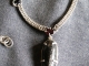 Sterling silver, Garnet, Black Onyx, and Orthoceras Half Persian 4in1 necklace