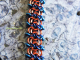Copper and enameled copper Nixie Chain chainmaille bracelet