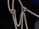 Octavia - Handmaden Designs LLC Sterling silver Edwardian inspired chainmaille statement necklace