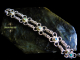 Sterling silver Byzantine bracelet with Ethiopian Opal and Russian Amazonite